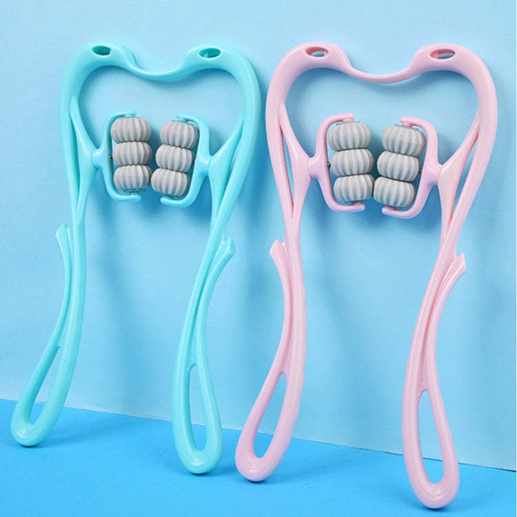 Multifunctional Manual Six-Wheel Neck Massager to Relieve Neck Pain