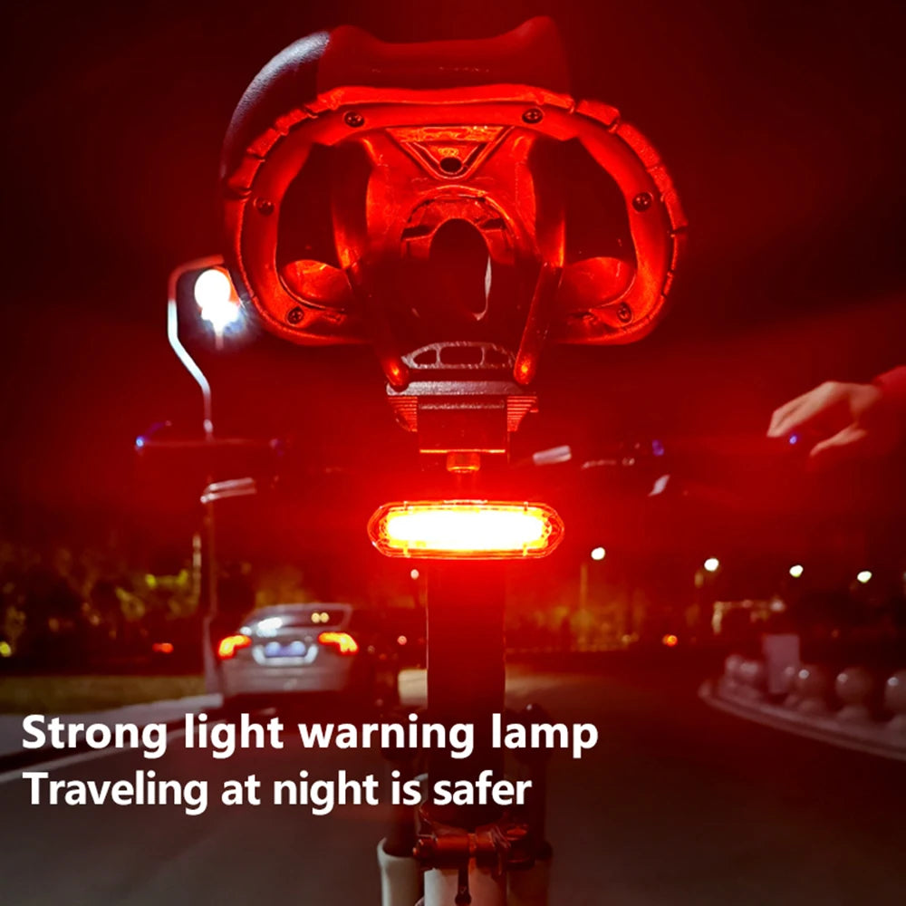 Rechargeable Front and Rear Bike Light Set for Safety