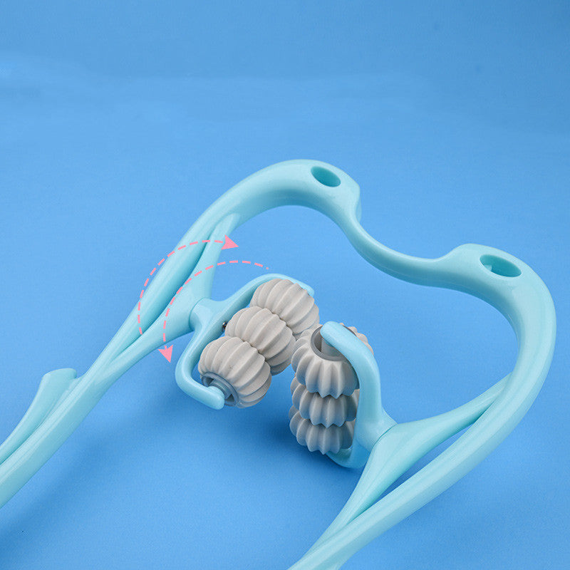 Multifunctional Manual Six-Wheel Neck Massager to Relieve Neck Pain