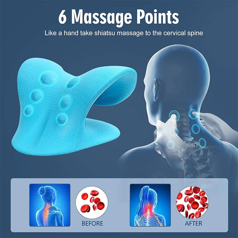 Cervical Shiatsu Massage Pillow for Neck and Shoulder Pain Relief