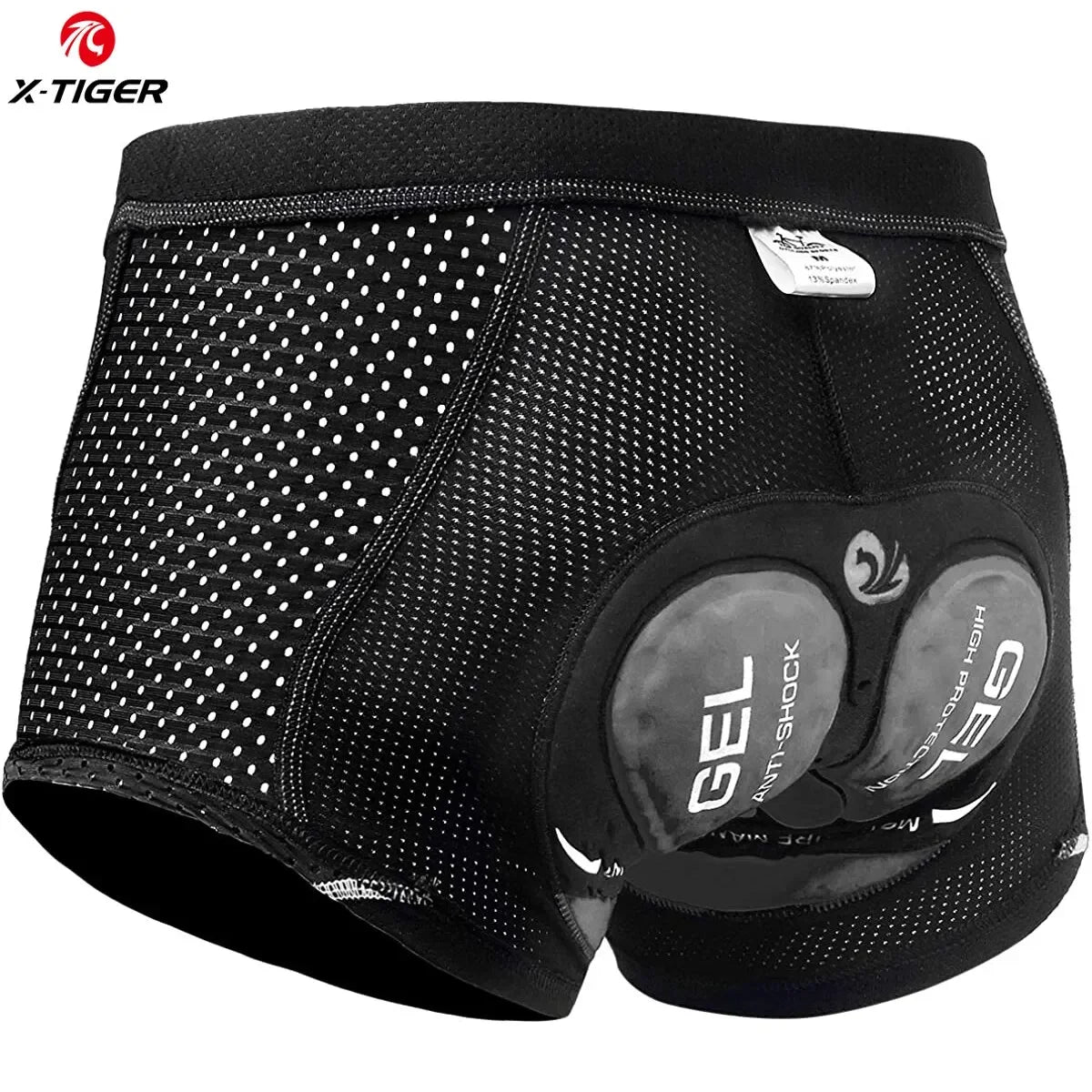 X-TIGER 5D Gel Padded Breathable Shockproof Cycling Underwear Shorts
