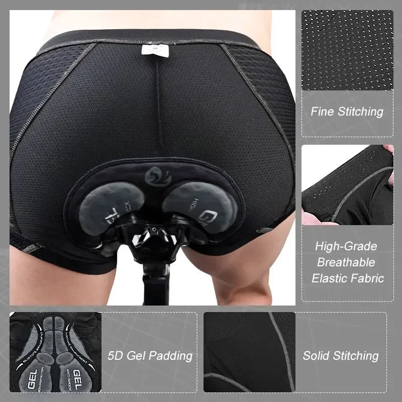 X-TIGER 5D Gel Padded Breathable Shockproof Cycling Underwear Shorts